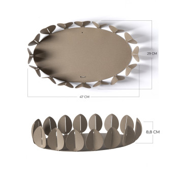 FICUS 5157 Ovales Tablett für Kunst und Handwerk