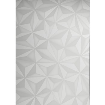 2-türige Vitrine aus PRISMA-Glas, Farbe Weiß